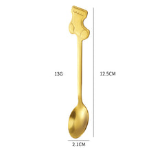 Load image into Gallery viewer, Cross-Border Stainless Steel Christmas Tableware Spoon Creative Coffee Spoon Gift Box Cute Suit
