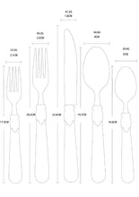 Load image into Gallery viewer, 304 Stainless Steel Tableware Suit Knife Fork Spoon Retro Tableware Acrylic Handle Tableware
