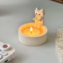 Load image into Gallery viewer, Cartoon Kitten Candle Holder Cartoon Kitten Candle Holder Decorations Home Decoration
