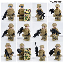 Load image into Gallery viewer, 1620# City Black Doll Weapon Military Police Doll Toy Children Building Block Accessories Toys
