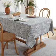 Load image into Gallery viewer, Rectangular Dining Table American Rustic Style Tablecloth Polyester Water and Oil Resistant Printed Tablecloth Tablecloth
