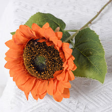 Load image into Gallery viewer, 5pcs/Set Simulation Sunflower European Latin Fake Flower Single SUNFLOWER Pastoral Style Bridal Bouquet Bunches
