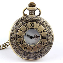 Load image into Gallery viewer, Quartz Watch Pocket Watch Hollow out Pocket Watch Classic Retro Necklace Pocket Watch
