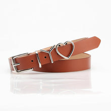 Load image into Gallery viewer, Fashion Trendy Fashion Joker Letter Iy Heart Buckle Decorative Suit Clothes Pant Belt
