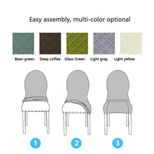 Load image into Gallery viewer, Round Back Chair Cover Elastic Seat Cover Dining Chair Protective Cover
