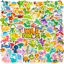 Load image into Gallery viewer, 100Pcs Little Dinosaur Graffiti Stickers Dinosaur Series Tyrannosaurus Rex Personality Cartoon Children Stickers
