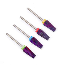 Load image into Gallery viewer, Five-in-One Multifunctional Trapezoidal Grinding Head Nail Tungsten Steel Golden Grinding Head Nail Remover Cross Tooth Plating Color Alloy Manicure
