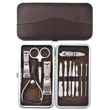 Load image into Gallery viewer, Stainless Steel Nail Clippers Set 12 Pieces Nail Scissor Set Manicure Manicure Implement Nail Clippers
