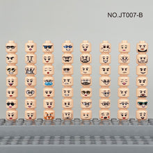 Load image into Gallery viewer, 56PCs Small Particle Parts 7 Doll Toy Head Doll Hairstyle Photo Frame Building Blocks Toys
