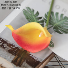 Load image into Gallery viewer, 10PCs Pu Mini Common Calla Artificial Flower Suitable for Wedding Bouquet Holder Decoration Artificial Flowers

