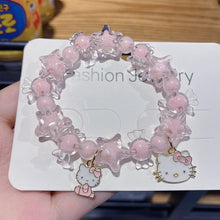 Load image into Gallery viewer, Korean Style New Girls' Niche Cartoon Bracelet Fresh Children Crystal Beaded Cinnamoroll Babycinnamoroll Student Jewelry
