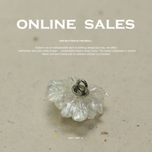 Load image into Gallery viewer, 5pcs/Set Peony Flower Lilac White Decorative Buttons Coat Coat DIY Buttons

