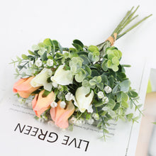 Load image into Gallery viewer, 12pcs/Set Simulation Bridal Bouquet Wedding Bouquet Hydrangea Fake Flower Furnishings Decorative Simulation Flower
