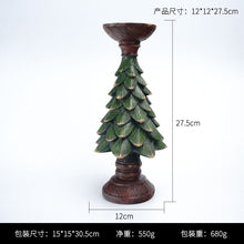 Load image into Gallery viewer, Christmas Tree Candlestick Home Restaurant Counter Desktop Holiday Atmosphere Decorations Candle Tray Ornaments
