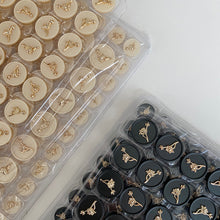 Load image into Gallery viewer, 5pcs/Set Metal Lotus Resin Bottom Double Button Garment Accessories
