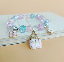 Load image into Gallery viewer, Cute Cartoon My Melody Children's Beaded Crystal Female Couple Student Girlfriends Gift Color Bracelet Accessories
