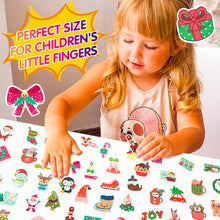 Load image into Gallery viewer, 50pcs Christmas Small Pendant Holiday Stickers Christmas Santa Claus Bell Gift Stickers
