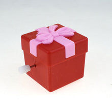 Load image into Gallery viewer, 1PCs Christmas Square Gift Box Wind-up Toy Winding Movable Red Christmas Gift
