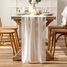 Load image into Gallery viewer, Chiffon table runner white wedding simple hotel table Party party decoration tablecloth Table Runner

