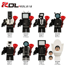 Load image into Gallery viewer, Kdl818 Toilet Person Series Audio Person TV Person Monitor Person Educational Assembled Building Blocks Toys
