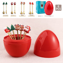 Load image into Gallery viewer, Cute Doll Fruit Fork Children's Holiday Gifts Small Mood Egg Tableware Set
