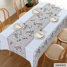 Load image into Gallery viewer, Leather Tablecloth Home Tablecloth Disposable PVC Rectangular Table Mat Internet Celebrity Coffee Table Tablecloth
