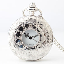 Load image into Gallery viewer, Quartz Watch Pocket Watch Hollow out Pocket Watch Classic Retro Necklace Pocket Watch
