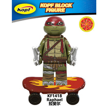 Load image into Gallery viewer, Kf6125 Teenage Mutant Ninja Turtles Series Michelangelo Boar Assembled Building Blocks Children's Educational Toys
