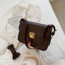 Load image into Gallery viewer, Women's Leather Messenger Bag Retro Small Square Bag
