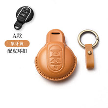 Load image into Gallery viewer, Mini Car Key Sleeve Cooper Mini Key Shell Women's  Handmade Genuine Leather Bag Buckle
