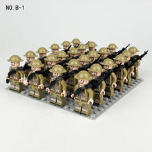 Load image into Gallery viewer, Square Array Doll B1 Package Weapon Small Particle Base Plate Assembling Minifigures Building Blocks Toy
