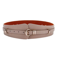 Load image into Gallery viewer, Fashion Women's  Wide Waist Seal Korean Style Pin Buckle Stitching Single Circle Dress Accessories Belt
