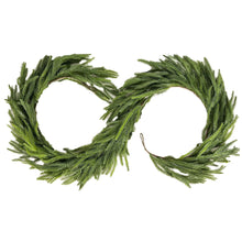 Load image into Gallery viewer, Christmas atmosphere decoration Norfolk pine rattan simulation feel soft glue fireplace decoration green plants
