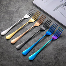 Load image into Gallery viewer, Stainless Steel Tableware Four Components Gift Set Wooden Box Gift Box Knife, Fork and Spoon
