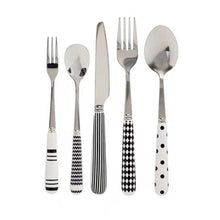 Load image into Gallery viewer, Porcelain Handle Knife, Fork and Spoon Suit Gift Box Stainless Steel Western Food Knife and Fork Household Creative Dessert Spoon Fruit Fork
