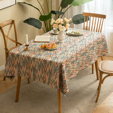 Load image into Gallery viewer, American Tablecloth Household Rectangular Chenille Fabric Jacquard Table Cloth
