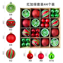 Load image into Gallery viewer, Christmas decoration 6cm electroplated ball plastic ball special-shaped painted Christmas ball gift Christmas tree pendant
