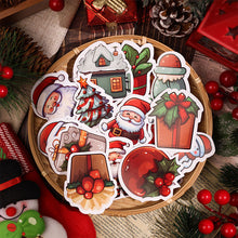 Load image into Gallery viewer, 50pcs New Christmas Stickers DIY Decorative Elk Waterproof Window Stickers
