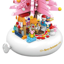 Load image into Gallery viewer, QL1023-1024 Christmas Tree Rotating Music for the Elderly Assembling Small Particles Building Blocks Toys Children Gifts
