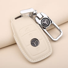 Load image into Gallery viewer, For 21 Mercedes-Benz New E-Class Key Cover E200l C260l A200l S-Class GLC Leather Keychain
