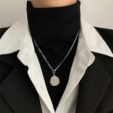 Load image into Gallery viewer, Titanium Steel Black Love Pendant Necklace Jewelry Pendant Set Decorative Jewelry
