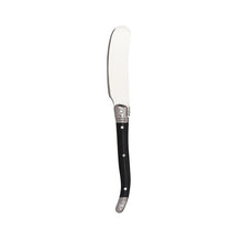 Load image into Gallery viewer, Stainless Steel Cream Knife Black Plastic Handle Butter Knife Western Tableware Small Jam Knife
