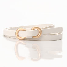 Load image into Gallery viewer, New Women's Word Buckle All-Matching Shirt Dress Narrow Belt Decorative Thin Belt

