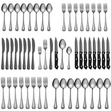 Load image into Gallery viewer, Stainless Steel Tableware Set for 8 People 48-Piece Set Western Food/Steak Knife, Fork and Spoon Six Components
