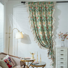 Load image into Gallery viewer, Ruffled Curtain Half Light Shade Bedroom Living Room Bay Window Hook Curtain

