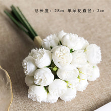Load image into Gallery viewer, 27 heads Artificial Raw Silk Rose Bouquet Artificial Bouquet Home Decorative Fake Flower
