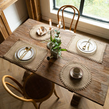 Load image into Gallery viewer, Western-Style Placemat Japanese Style Simple Home Jute Woven Insulation Mat
