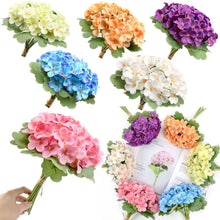 Load image into Gallery viewer, 12pcs/Set Artificial Hydrangea Wedding Bouquet Holder Simulated Pincushion Hydrangea Bouquet Home Ornamental Flower
