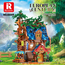 Load image into Gallery viewer, Building Blocks Street View Medieval Tree House Building Model Assembling Educational Toys Christmas Gifts for Children Teaching Toys
