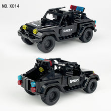 Load image into Gallery viewer, X014 Desert Storm Police Car Jeep Toy Children Assembling Building Blocks Toy
